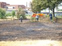 Bodenfeuer ausgeloest durch Strohballenpresse Koeln Holweide Colonia Allee P74